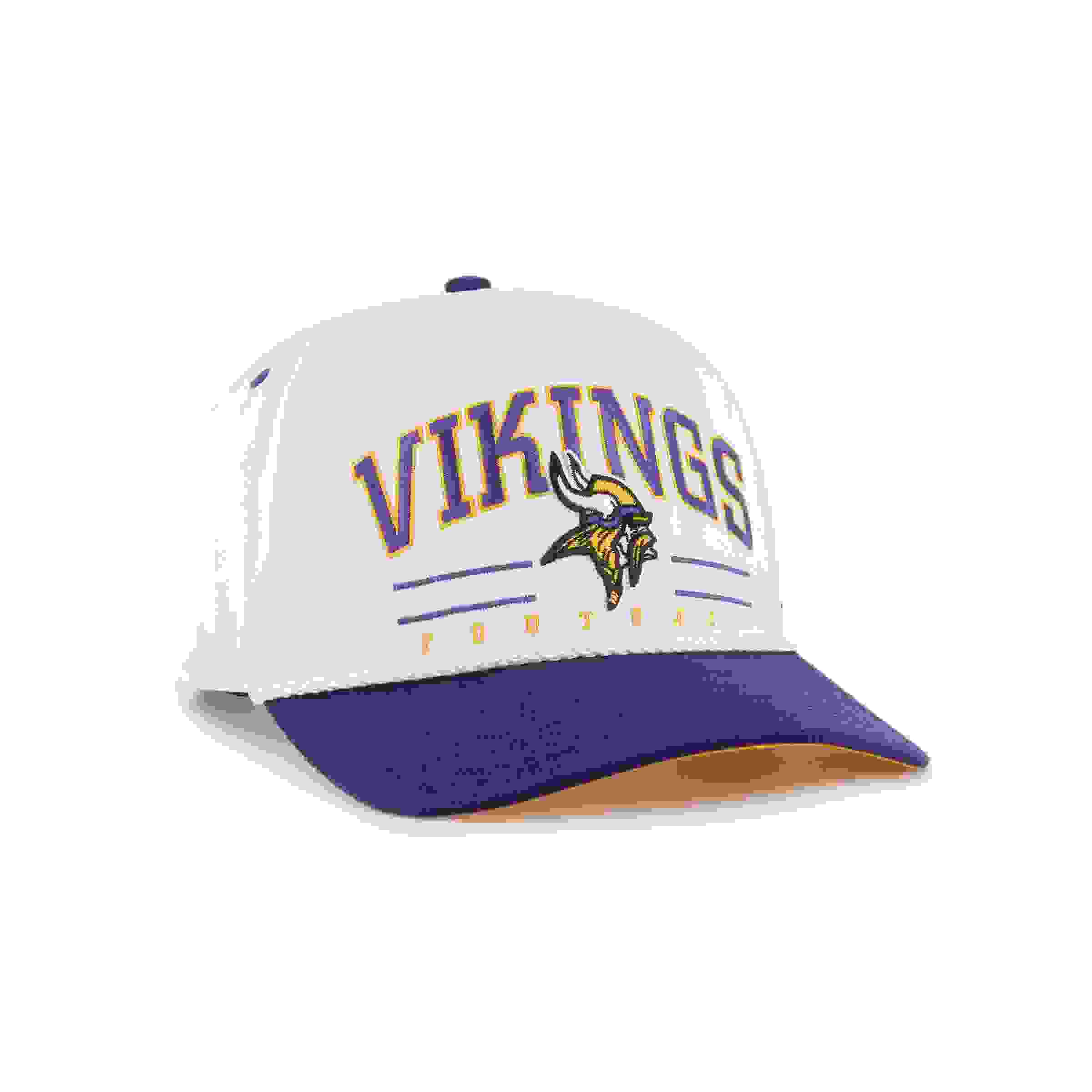 47 Minnesota Vikings Roscoe Hitch White Snapback Cap
